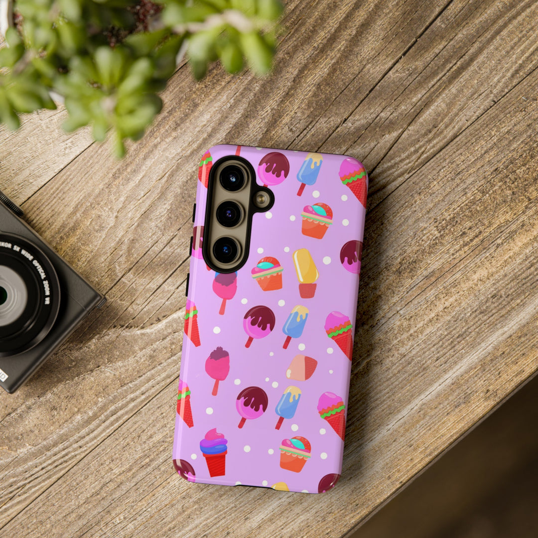 Cute Samsung Case | Cool Iphone Case | Summer Pink Ice - Cream, Samsung S24, S23, S22, S21, IPhone 15 Case | Iphone 14 Case, Iphone 13 Case - Studio40ParkLane