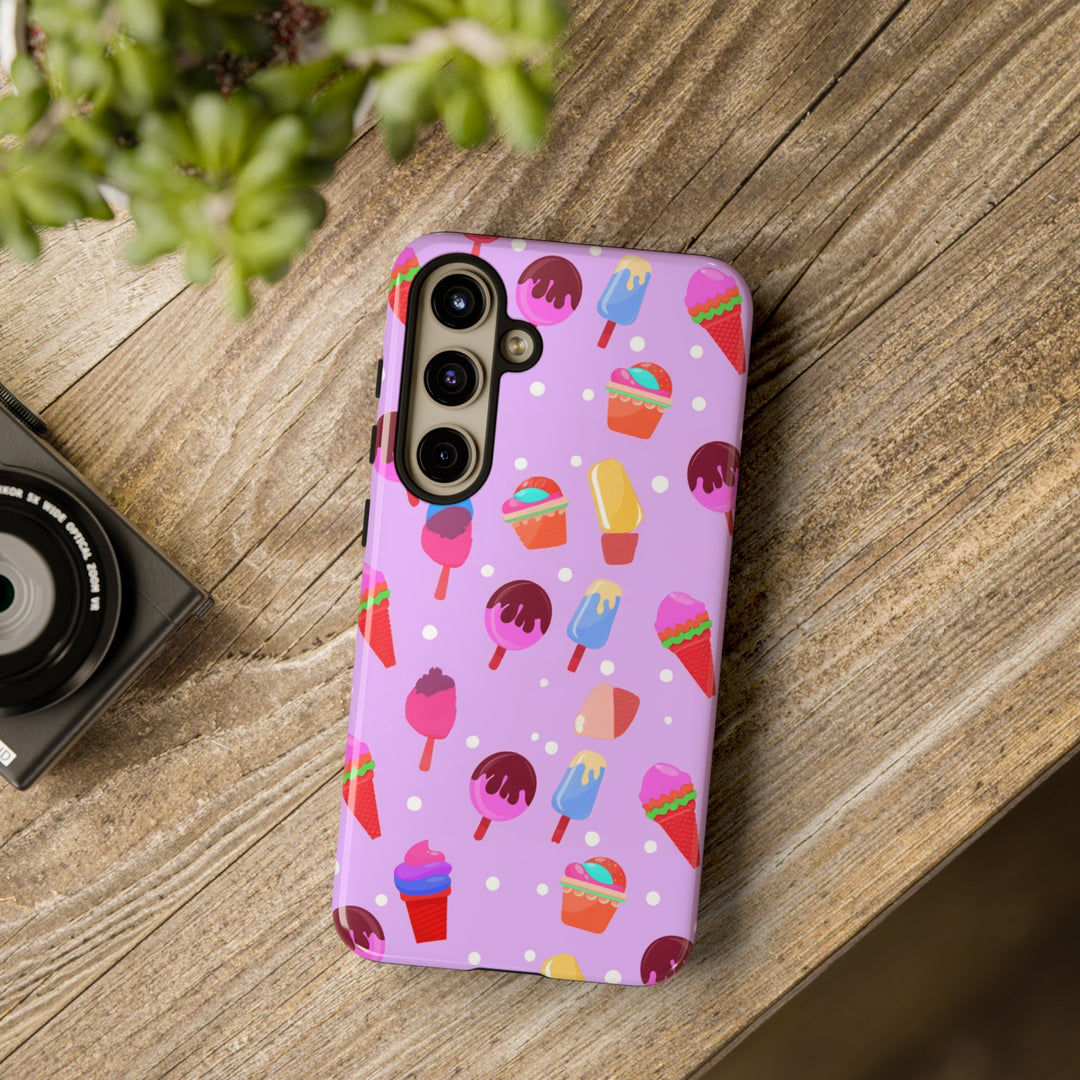 Cute Samsung Case | Cool Iphone Case | Summer Pink Ice - Cream, Samsung S24, S23, S22, S21, IPhone 15 Case | Iphone 14 Case, Iphone 13 Case - Studio40ParkLane