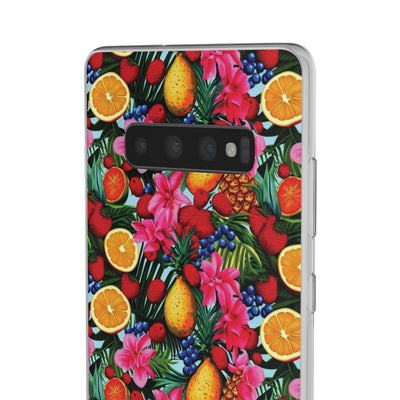 Cute Flexi Phone Cases, For Iphones and Samsung Galaxy Phones, Summer Mixed Fruit, Galaxy S23 Phone Case, Samsung S22 Case, Samsung S21, Iphone 15, Iphone 14, Iphone 13