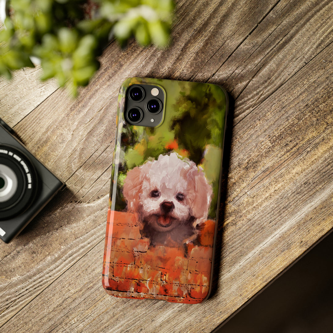 Slim Cute Phone Cases for Iphone - | iPhone 15 Case | iPhone 15 Pro Max Case, Iphone 14 Case, Iphone 14 Pro Max, Iphone 13, Bichon Frise Dog - Studio40ParkLane