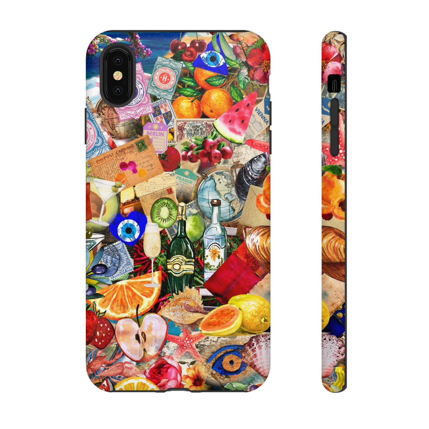 Fruity European Summer Impact Resistant Cute Phone Cases for Samsung S24, S23, S22, S21, IPhone 15 pro Iphone 14 pro Iphone 13 IPhone 12 Iphone 11