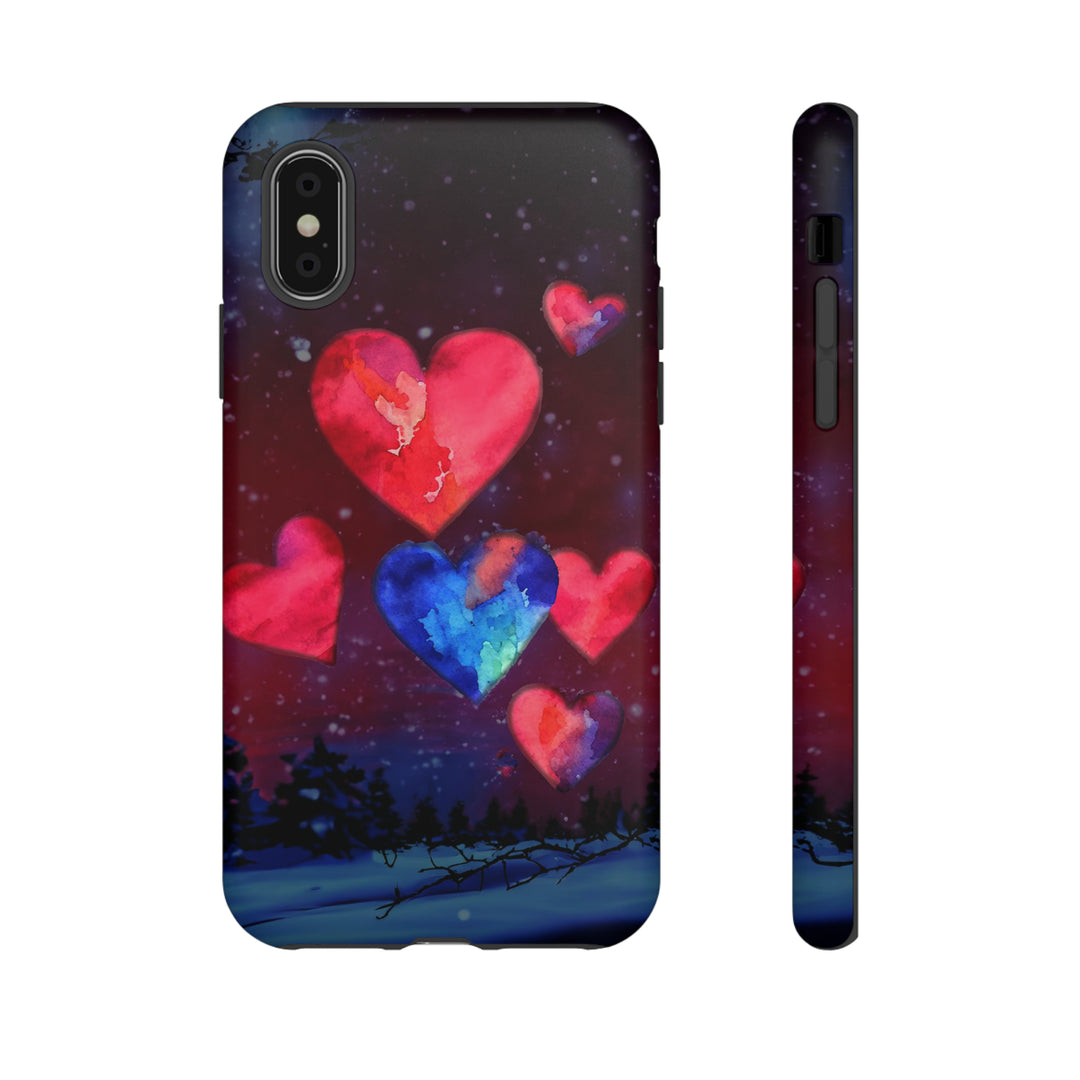 Cute IPhone Case | Rising Heart Love Night, iPhone 15 Case | iPhone 15 Pro Case, Iphone 14 Case, Iphone 14 Pro Max Case, Iphone 13 Case - Studio40ParkLane