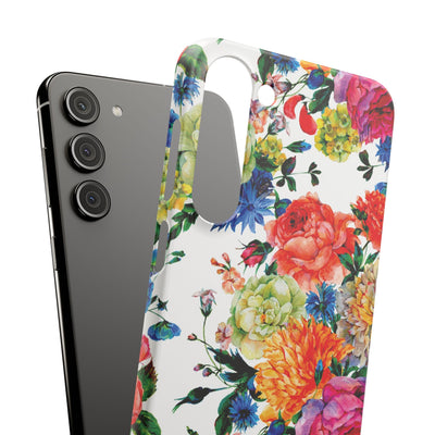 Snap Spring Flowers Cute Phone Cases for Samsung S24, S23, S22, S21, S20, Plus and Ultra, Iphone 16 Pro Max, Iphone 15, 14, 13, 12, 11, 10 - Studio40ParkLane