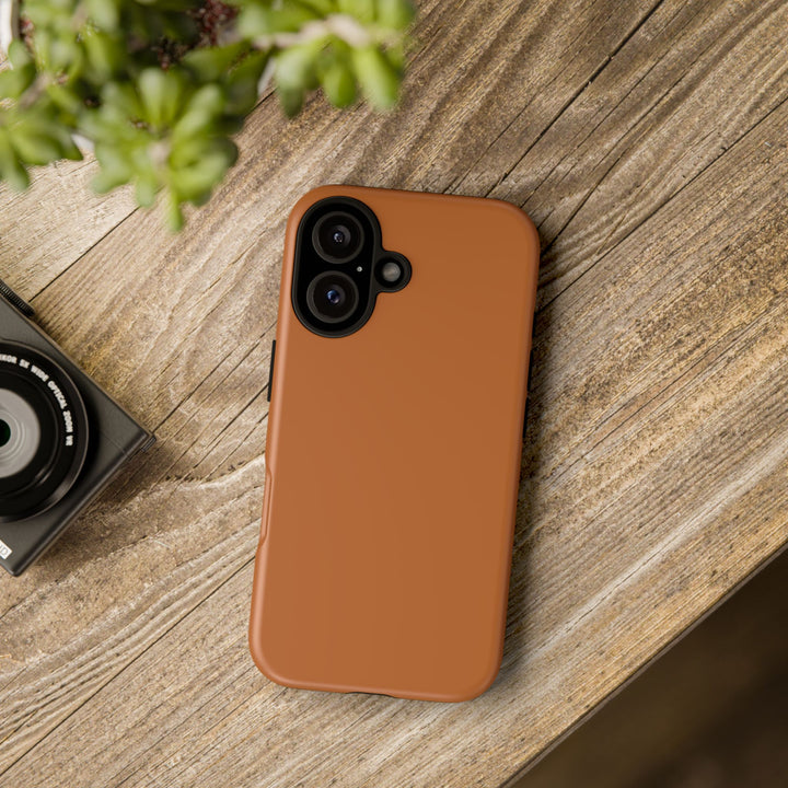 Premium Tough Rusty Brown Orange Gift for Her Cute Phone Cases for Samsung S25 S24, S23, S22, S21, Iphone, 16, 15, 14, 13 Pro Max Ultra - Studio40ParkLane