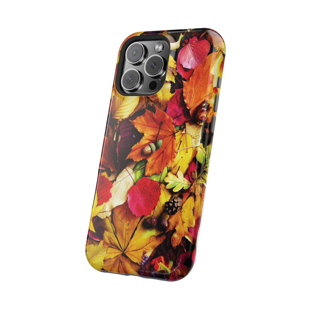 Aesthetic Tough Magsafe Fall Leaves Foliage Phone Case - For iPhone 17 Pro Max iPhone 16 Pro iPhone 15 Iphone 14 Plus 13 Pro 12 11 10 - Studio40ParkLane