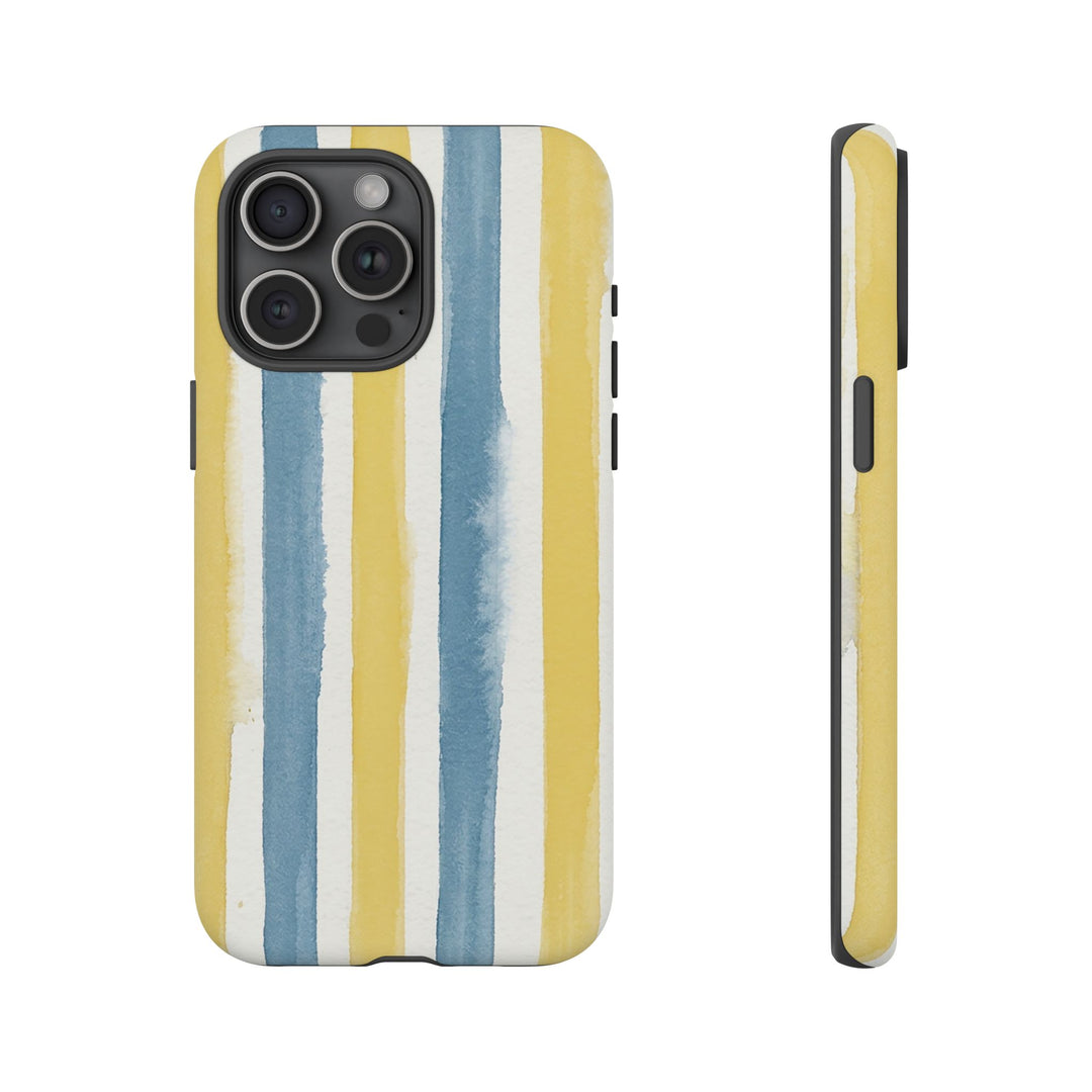 Tough Cute Yellow Stripes Phone Case, for IPhone 17 Pro Max | Iphone 17 Air, Iphone 16, IPhone 15, 14 13 12, Samsung Galaxy S26, S25, S24, S23 - Studio40ParkLane