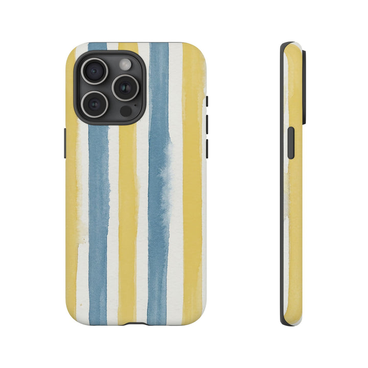 Tough Cute Yellow Stripes Phone Case, for IPhone 17 Pro Max | Iphone 17 Air, Iphone 16, IPhone 15, 14 13 12, Samsung Galaxy S26, S25, S24, S23 - Studio40ParkLane