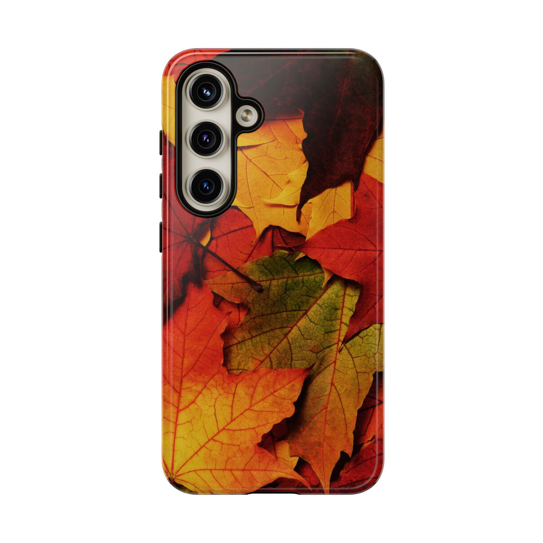 Autumn Fall Leaves Gift Cute Phone Case for, Samsung Galaxy S24, S23, S22, S21, IPhone 16 Case | Iphone 15, Iphone 14, IPhone 13 Case Mom Dad Gift - Studio40ParkLane