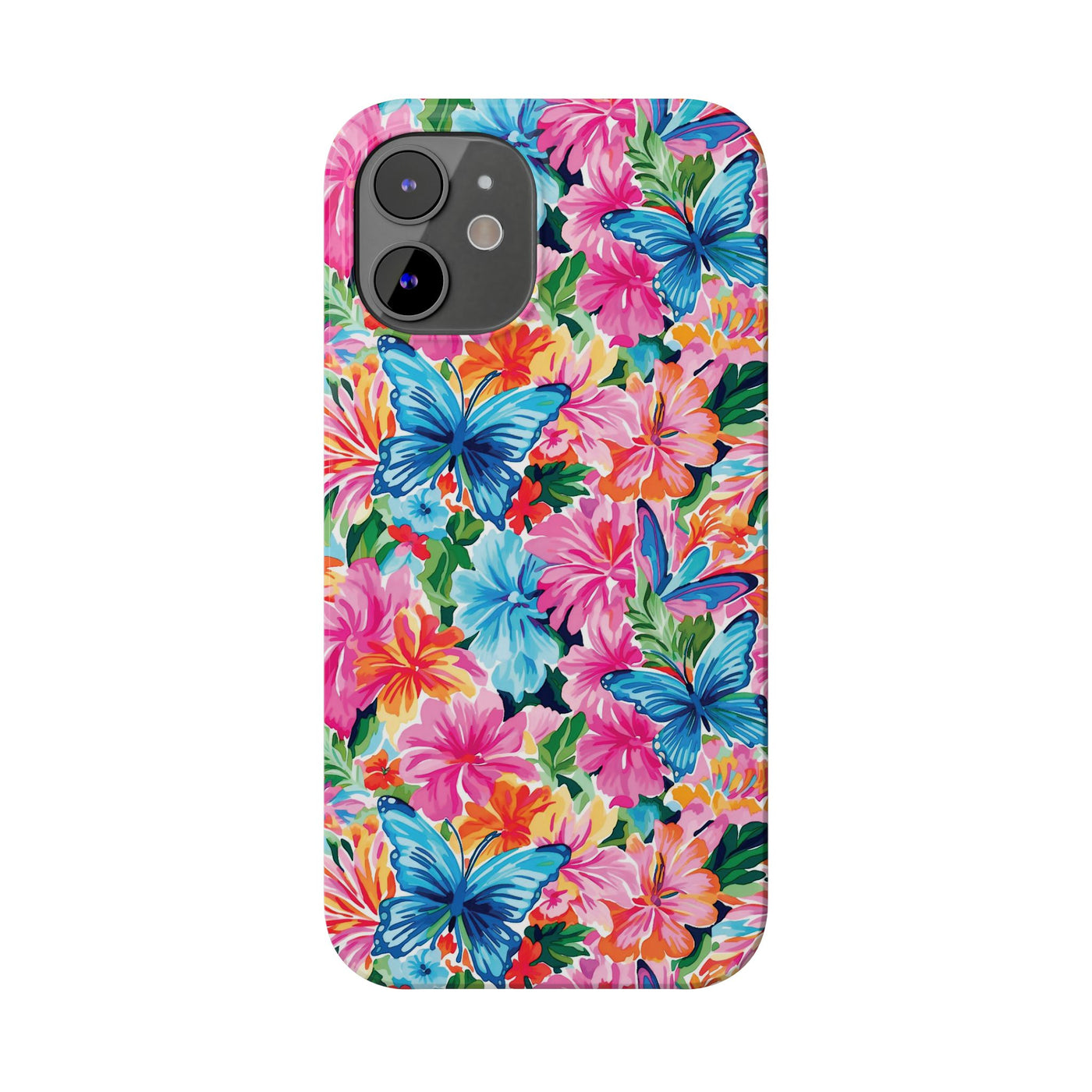 Slim Butterflies Flowers Gift for Her Cute Phone Cases for Iphone 16 Pro Max | iPhone 15 Case | iPhone 15 Pro Max Case, Iphone 14, 13, 12, 11, 10, 8, 7 - Studio40ParkLane