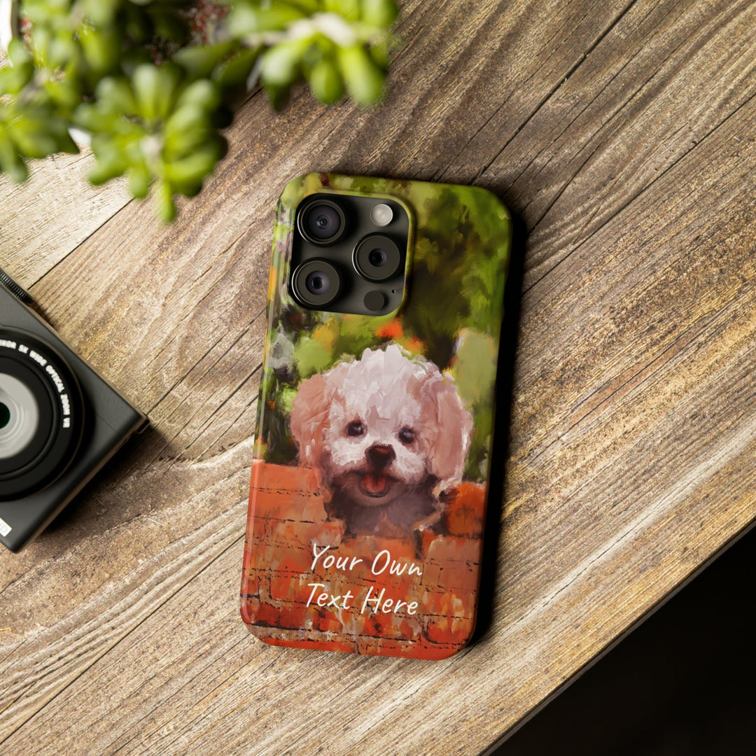 Slim Personalized Cute iPhone Cases - | iPhone 15 Case | iPhone 15 Pro Max Case, Iphone 14 Case, Iphone 14 Pro Max, Iphone 13, Bichon Frise Dog - Studio40ParkLane