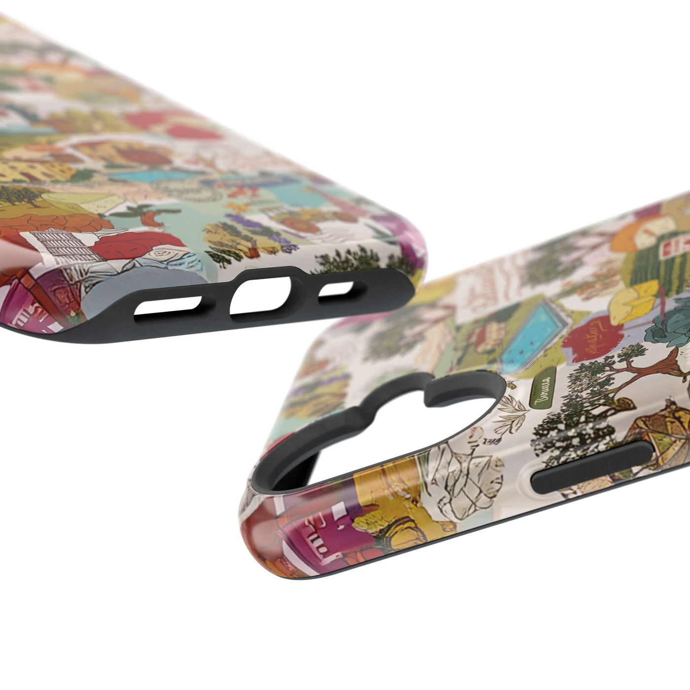 Italy Tuscany Coquette Collage Tough Magsafe Cute Phone Cases for Iphone | iPhone 17 Pro Max Case, Iphone 16, Iphone 15 14 13 12 11 10 9 - Studio40ParkLane