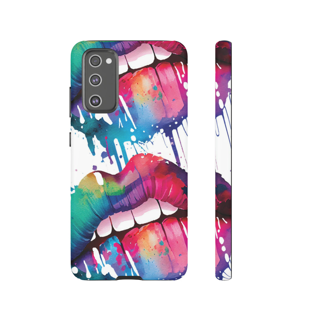 Cute Samsung Phone Case | Aesthetic Samsung Phone Case | Smile Lips Colorful | Galaxy S23, S22, S21, S20 | Luxury Double Layer | Cool - Studio40ParkLane