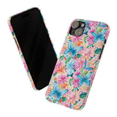 Slim Butterflies Flowers Gift for Her Cute Phone Cases for Iphone 16 Pro Max | iPhone 15 Case | iPhone 15 Pro Max Case, Iphone 14, 13, 12, 11, 10, 8, 7