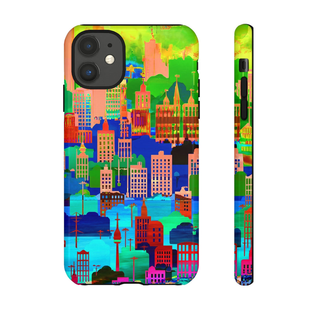 Cute Samsung Case | Cool Iphone Case | Summer City Skyline, Samsung S24, S23, S22, S21, IPhone 15 Case | Iphone 14 Case, Iphone 13 Case - Studio40ParkLane