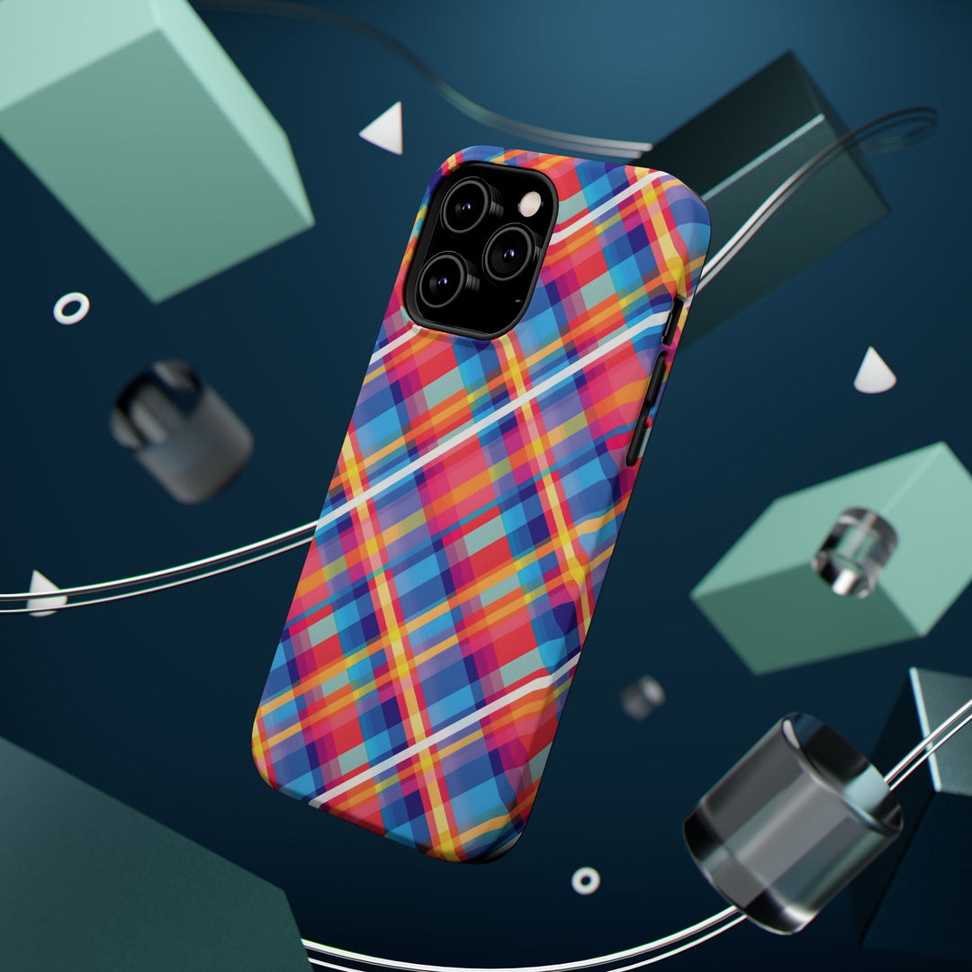Checkered Plaid Magsafe Gift for Her Cute Phone Case for Iphone, | iPhone 16 | iPhone 15 Pro Max, Iphone 14 Pro Max, 13 12 11 10 9 8 7 - Studio40ParkLane