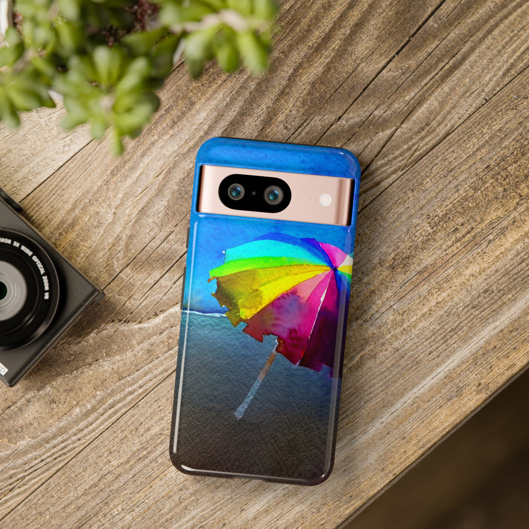 Cute Samsung Case | Cool Iphone Case | Summer Colorful Beach Parasol, Samsung S24, S23, S22, S21, IPhone 15 Case | Iphone 14 Case, Iphone 13 Case - Studio40ParkLane