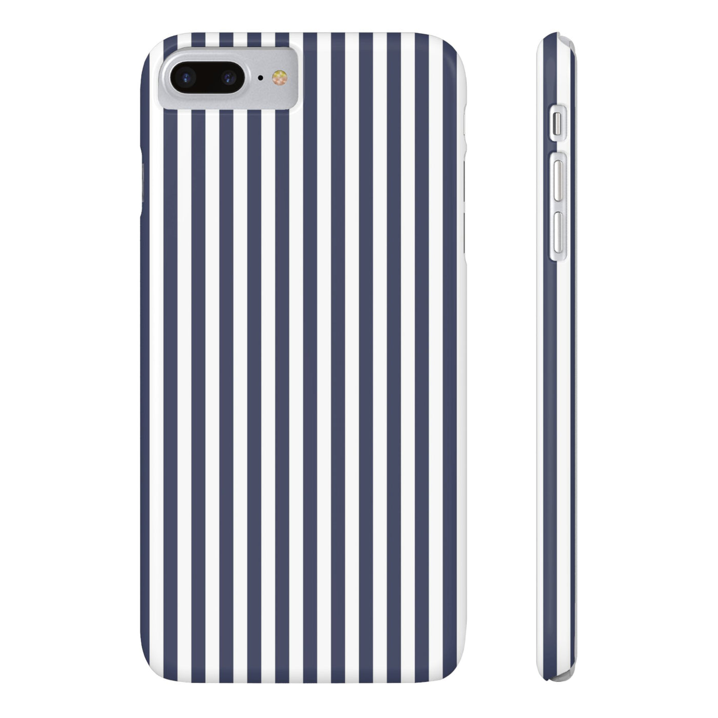 Slim Navy Blue Striped Cute Phone Case for Iphone 16 - | iPhone 15 Pro Max Case | iPhone 14 Case Iphone 13 12 11 10 9 8 7 XS X Gift for Her - Studio40ParkLane