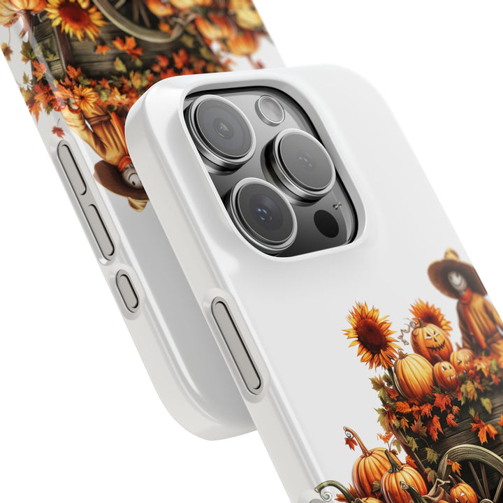 Slim Fall Leaves Scarecrow Slim Cute Phone Cases for Iphone | iPhone 15 Case | iPhone 15 Pro Max Case, Iphone 14, Iphone 14 Pro Max, Iphone 13 - Studio40ParkLane