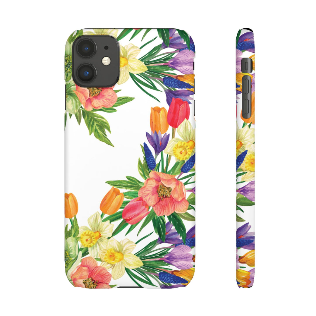 Sleek Snap Spring Summer Flowers Cute Phone Case for iPhone 16 15 14 13 12 11 X Xs Max Xr Pro Plus Samsung Galaxy S24 S23 S22 S21 S20 Ultra