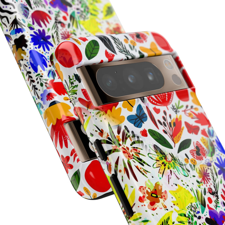 Impact Resistant, Colored Flowers, Cute Phone Cases for Samsung S24, S23, S22, S21, IPhone 15 pro Iphone 14 pro Iphone 13 IPhone 12 Iphone 11 - Studio40ParkLane