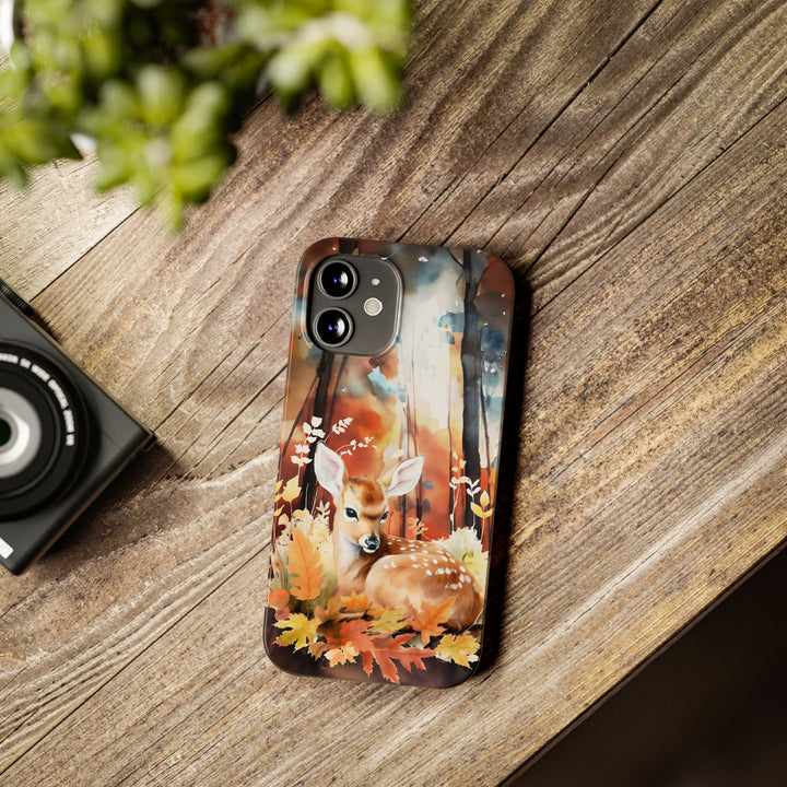 Slim Fall Autumn Forest Deer Gift for Her Cute Phone Cases for Iphone 16 | iPhone 15 Case | iPhone 15 Pro Max Case, Iphone 14, Iphone 14 Pro Max, Iphone 13, Slim - Studio40ParkLane