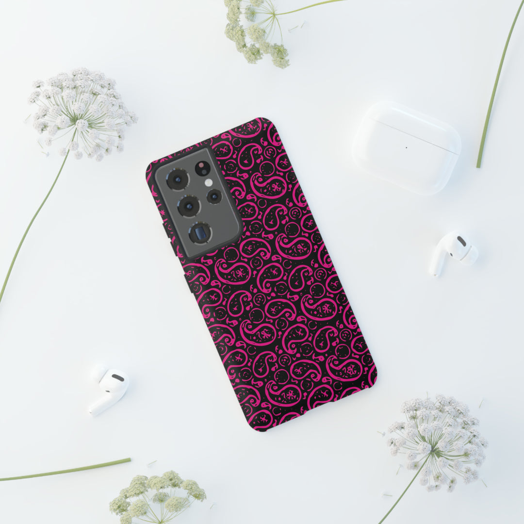 Samsung Galaxy Phone Case | Galaxy S23, S22, S21, S20 | Luxury Case Double Layered | Impact Resistant | Fashionable - Paisley 3 - Studio40ParkLane