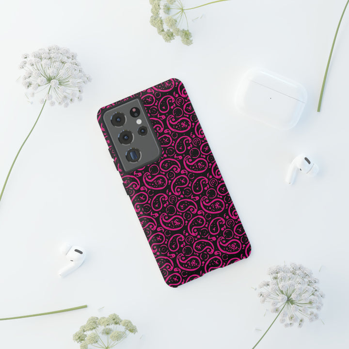 Samsung Galaxy Phone Case | Galaxy S23, S22, S21, S20 | Luxury Case Double Layered | Impact Resistant | Fashionable - Paisley 3 - Studio40ParkLane