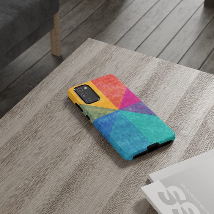Impact Resistant, Colored Shapes, Cute Phone Cases for Samsung S24, S23, S22, S21, IPhone 15 pro Iphone 14 pro Iphone 13 IPhone 12 Iphone 11 - Studio40ParkLane