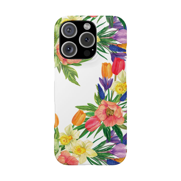 Slim Spring Flowers Gift for Her Cute Phone Cases for Iphone 16 Pro Max | iPhone 15 Case | iPhone 15 Pro Max Case, Iphone 14, 13, 12, 11, 10, 8, 7 - Studio40ParkLane