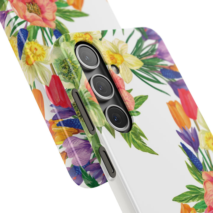Sleek Snap Spring Summer Flowers Cute Phone Case for iPhone 16 15 14 13 12 11 X Xs Max Xr Pro Plus Samsung Galaxy S24 S23 S22 S21 S20 Ultra