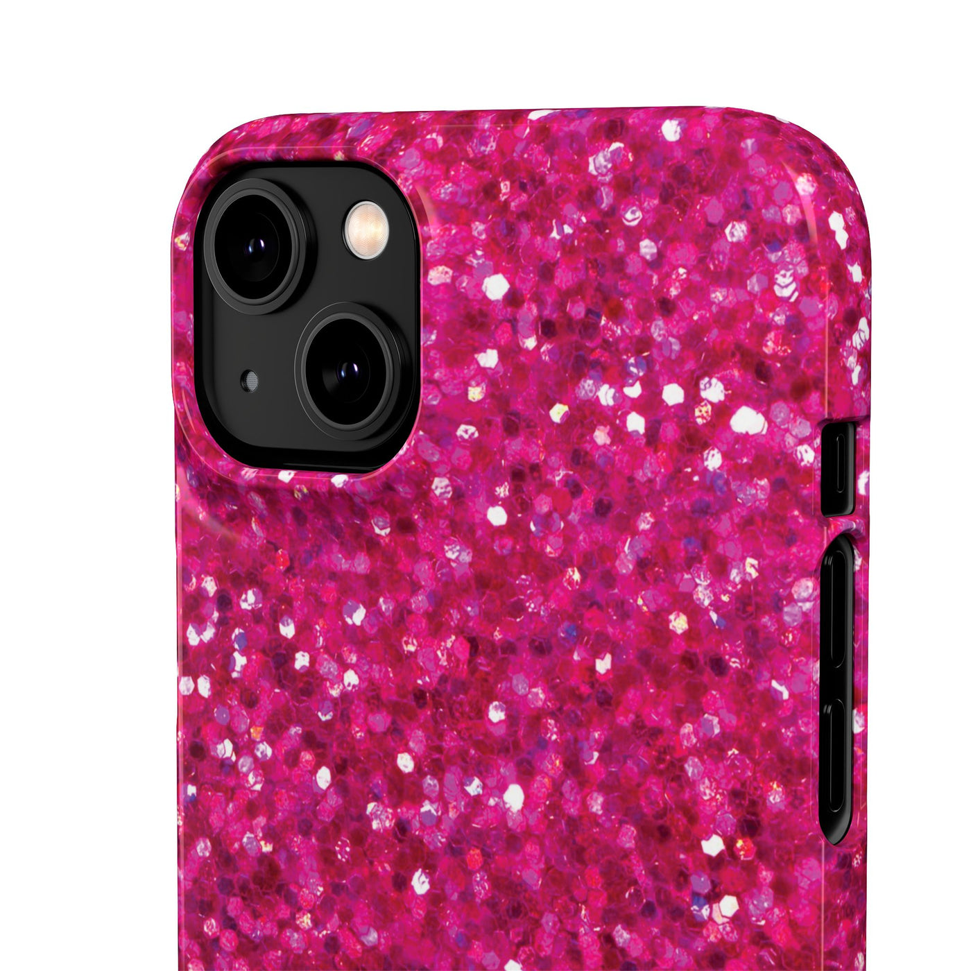 Snap Non-Glitter Muted Pink Play on "Faux" Glitter Effect Cute Phone Cases for Samsung and Iphone, 16, 15, 14, S24, S23, S22, S21, S20, Plus and Ultra