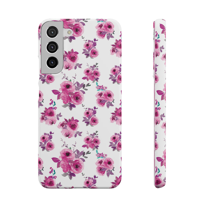 Sleek Snap Flowers Gift for Her Cute Phone Case for iPhone 16 15 14 13 12 11 X Xs Max Xr Pro Plus Samsung Galaxy S24 S23 S22 S21 S20 Ultra