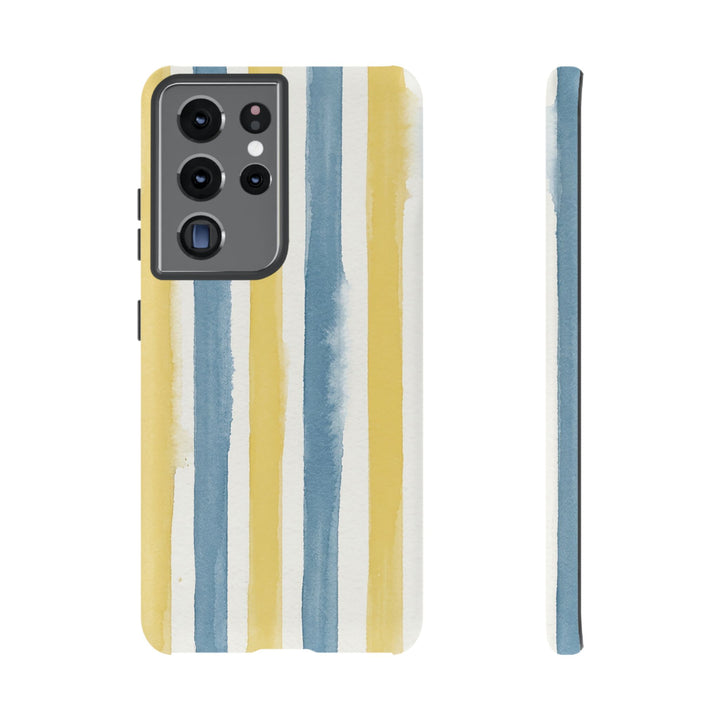 Tough Cute Yellow Stripes Phone Case, for IPhone 17 Pro Max | Iphone 17 Air, Iphone 16, IPhone 15, 14 13 12, Samsung Galaxy S26, S25, S24, S23 - Studio40ParkLane
