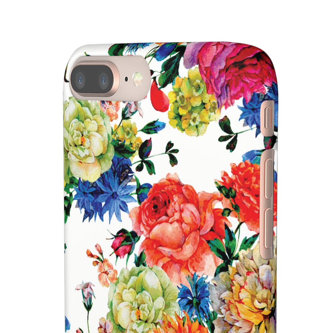 Sleek Snap Colorful Flowers Cute Phone Case for iPhone 16 15 14 13 12 11 X Xs Max Xr Pro Plus Samsung Galaxy S24 S23 S22 S21 S20 Note Ultra
