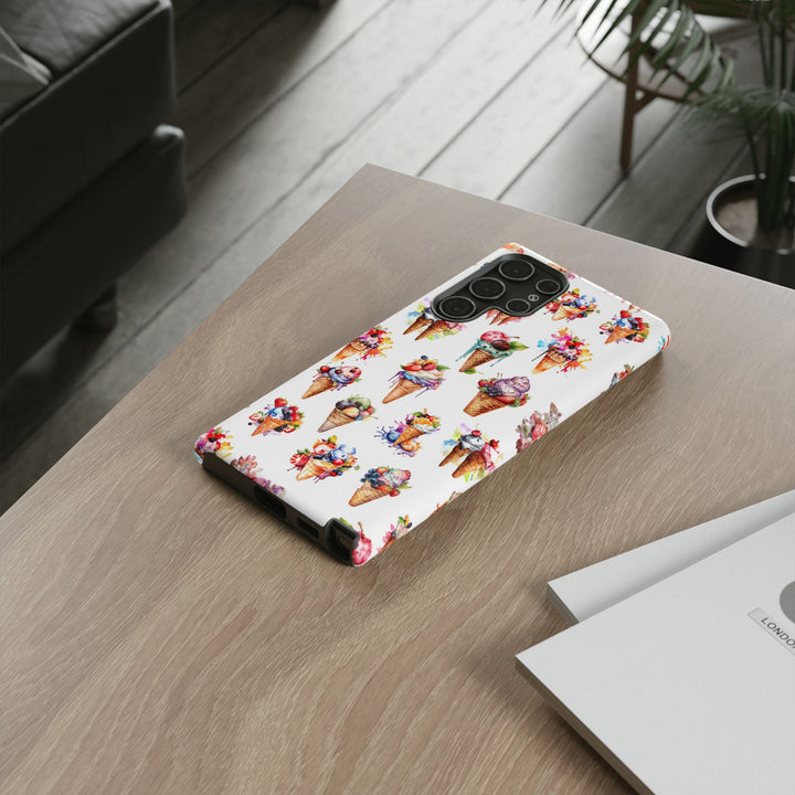 Impact Resistant, Summer Icecream, Cute Phone Cases for Samsung S24, S23, S22, S21, IPhone 15 pro, Iphone 14 pro, Iphone 13 IPhone 12, Iphone 11 - Studio40ParkLane