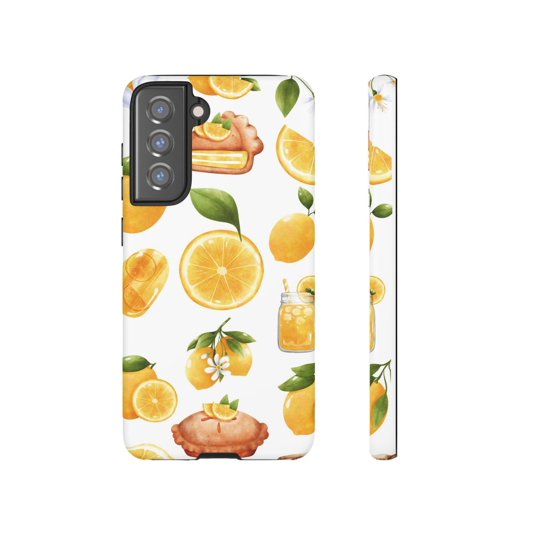 Cute Samsung Phone Case | Aesthetic Samsung Phone Case | Galaxy S23, S22, S21, S20 | Summer Fruit Lemons, Protective Phone Case - Studio40ParkLane