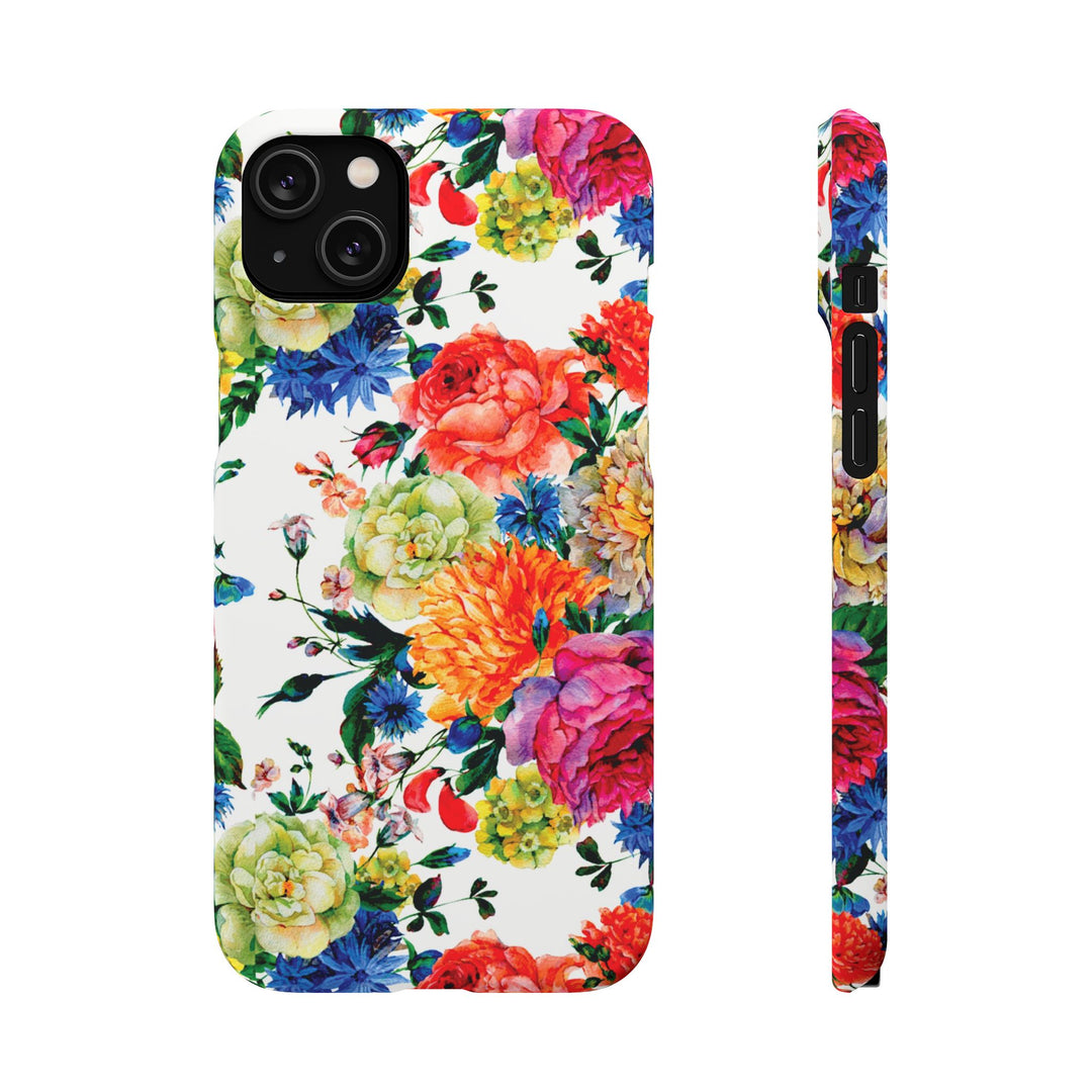 Sleek Snap Colorful Flowers Cute Phone Case for iPhone 16 15 14 13 12 11 X Xs Max Xr Pro Plus Samsung Galaxy S24 S23 S22 S21 S20 Note Ultra