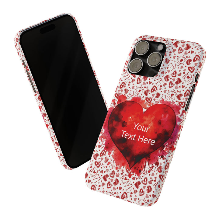 Slim Cute Phone Cases for Iphone - | iPhone 15 Case | iPhone 15 Pro Max Case, Iphone 14 Case, Iphone 14 Pro Max, Iphone 13, Valentine Hearts Love - Studio40ParkLane