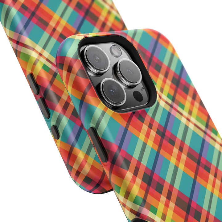 Checkered Plaid Magsafe Gift for Her Cute Phone Case for Iphone, | iPhone 16 | iPhone 15 Pro Max, Iphone 14 Pro Max, 13 12 11 10 9 8 7 - Studio40ParkLane