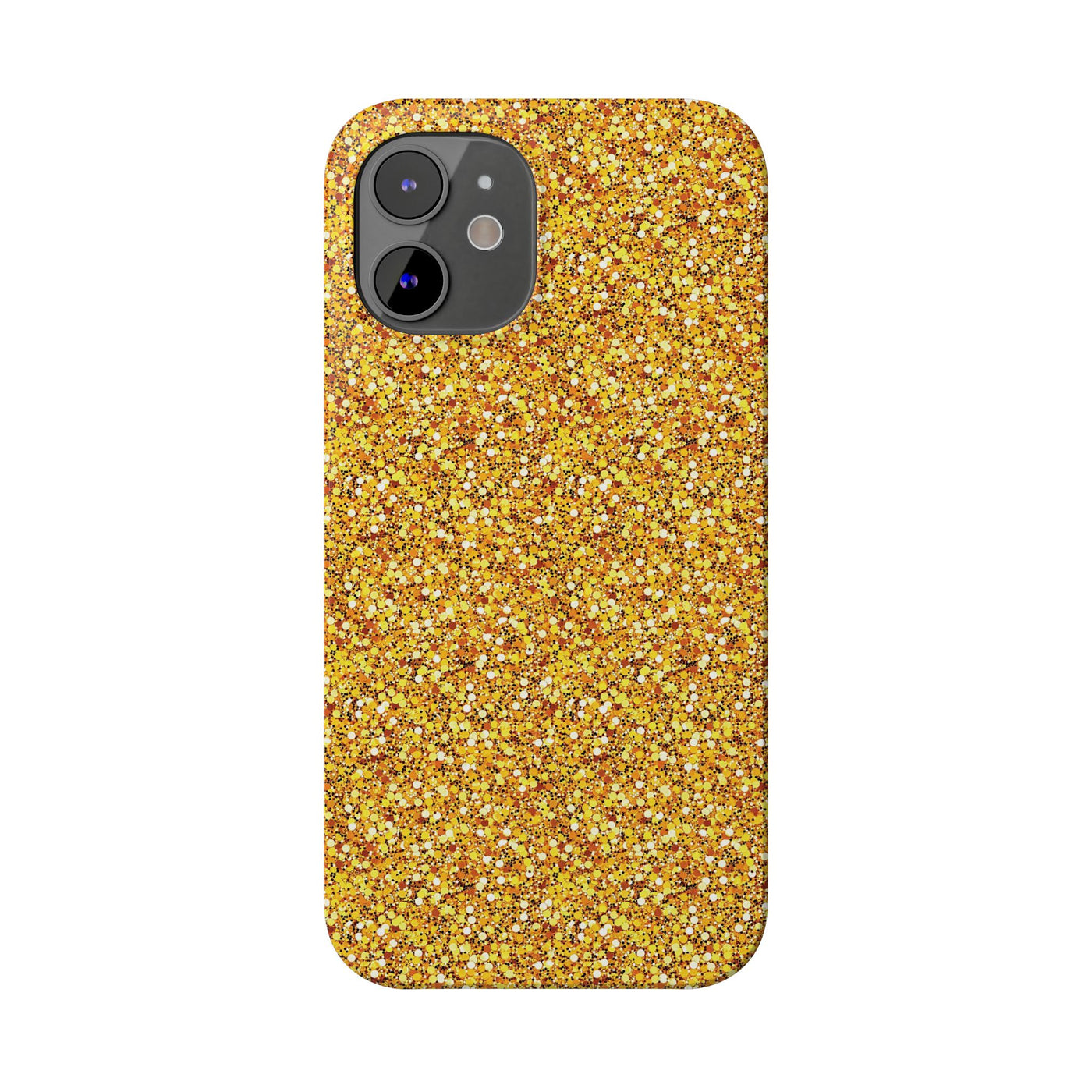 Slim Muted Gold Play on Faux Glitter Effect Cute Phone Cases for Iphone 16 Pro Max | iPhone 15 Case | iPhone 15 Pro Max Case, Iphone 14, Iphone 14 Pro Max, Iphone 13 12 11 8 7