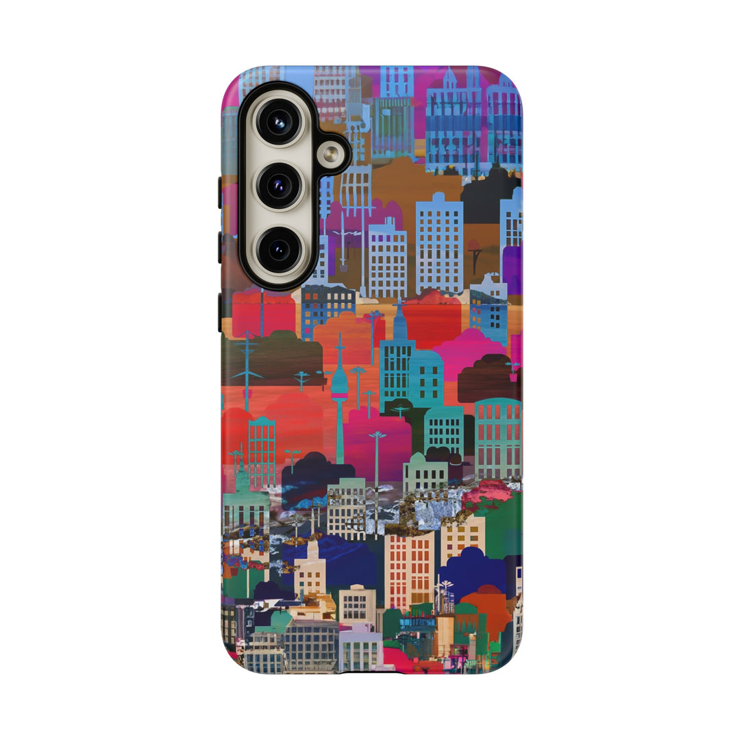 Cute Samsung Case | Cool Iphone Case | Summer City Skyline, Samsung S24, S23, S22, S21, IPhone 15 Case | Iphone 14 Case, Iphone 13 Case - Studio40ParkLane