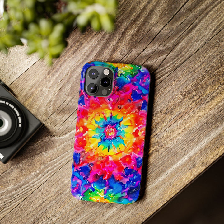 Slim Tie Dye Faux Glitter Gift for Her Cute Phone Cases for Iphone 16 Pro Max | iPhone 15 Case | iPhone 15 Pro Max Case, Iphone 14, Iphone 14 Pro Max, Iphone 13 12 11 8 7 - Studio40ParkLane