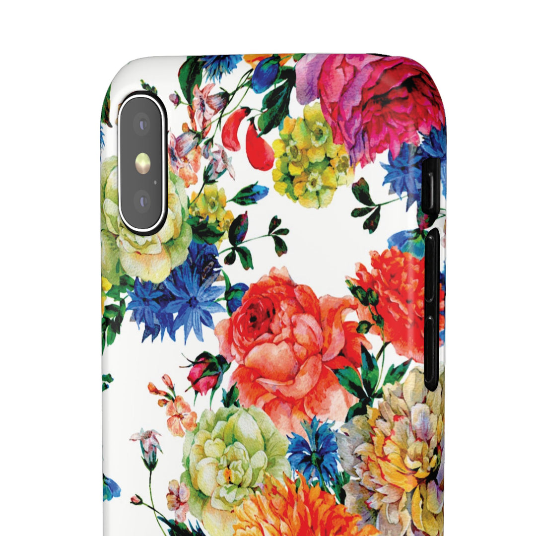 Sleek Snap Colorful Flowers Cute Phone Case for iPhone 16 15 14 13 12 11 X Xs Max Xr Pro Plus Samsung Galaxy S24 S23 S22 S21 S20 Note Ultra