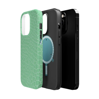 Non Leather Mint Color Pattern Magsafe Cute Phone Case for Iphone Gift for Her, | iPhone 15 Case | iPhone 15 Pro Max Case, Iphone 14, Iphone 14 Pro Max, Iphone 13, Iphone 16 - Studio40ParkLane