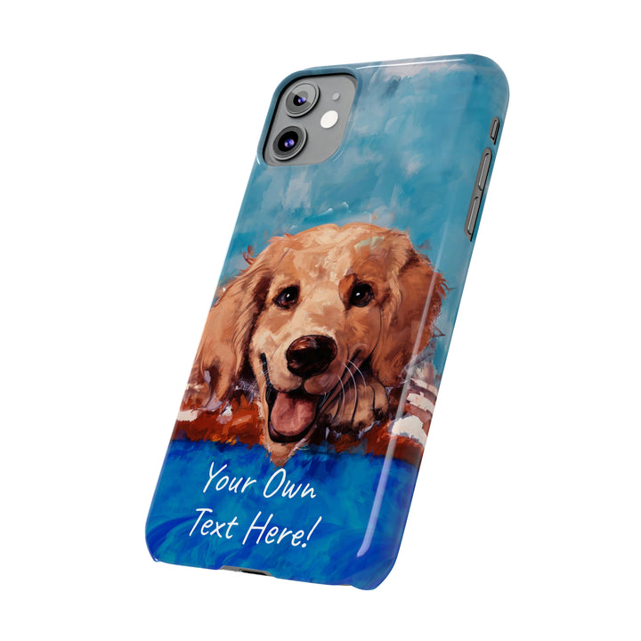 Slim Personalized Cute iPhone Cases - | iPhone 15 Case | iPhone 15 Pro Max Case, Iphone 14 Case, Iphone 14 Pro Max, Iphone 13, Golden Retriever Dog - Studio40ParkLane