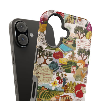 Italy Tuscany Coquette Collage Tough Magsafe Cute Phone Cases for Iphone | iPhone 17 Pro Max Case, Iphone 16, Iphone 15 14 13 12 11 10 9 - Studio40ParkLane