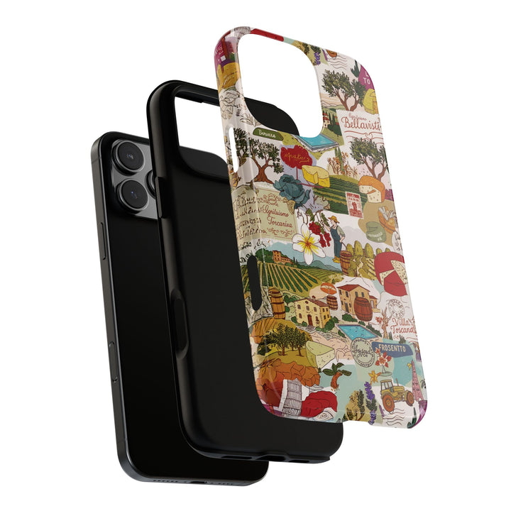 Italy Tuscany Coquette Collage Tough Premium Phone Case - For iPhone 17 Pro Max iPhone 16 Pro iPhone 15 Iphone 14 Plus 13 Pro 12 11 10 XR - Studio40ParkLane