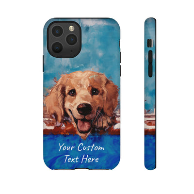 Personalize this Cute IPhone Case | Golden Retriever Dog iPhone Case, iPhone 15 Case | iPhone 15 Case, Iphone 14 Case, Iphone 14 Pro Max Case