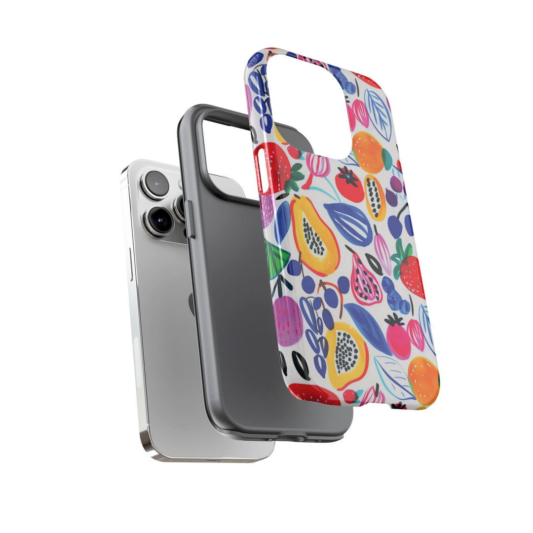 Premium Tough Summer Fruit Collage Gift for Her Cute Phone Cases for Samsung and Iphone, 16, 15, 14, S24, S23, S22, S21, S20, Plus, Ultra, Pro - Studio40ParkLane