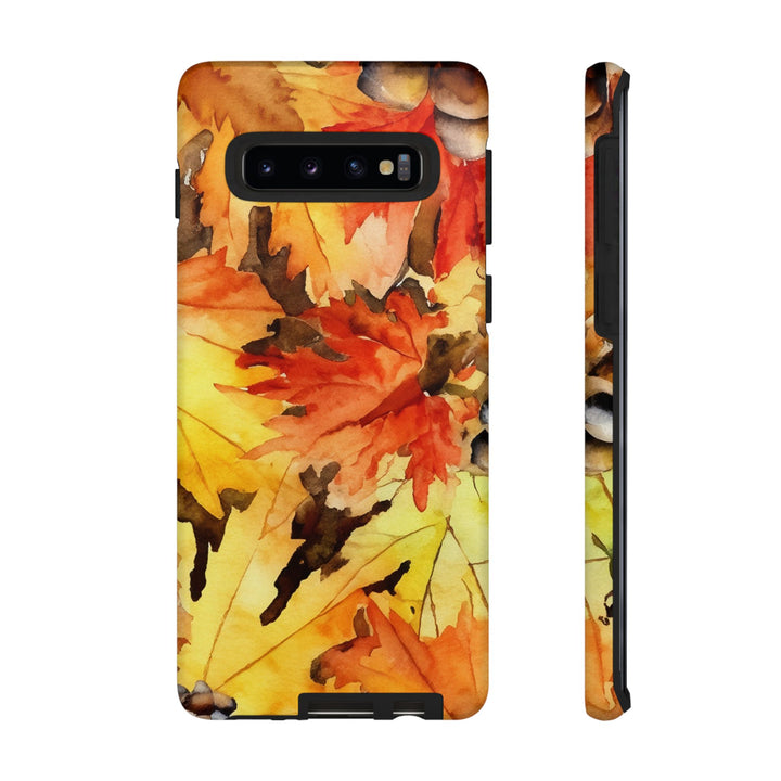 Impact Resistant, Fall Leaves, Cute Phone Cases for Samsung S24, S23, S22, S21, IPhone 15 pro Iphone 14 pro Iphone 13 IPhone 12 Iphone 11 - Studio40ParkLane